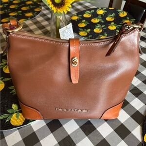 Elegant Brown Leather Tote Bag